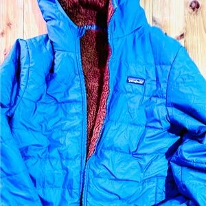 Patagonia ready Freddy Blue Jacket with Red Lining